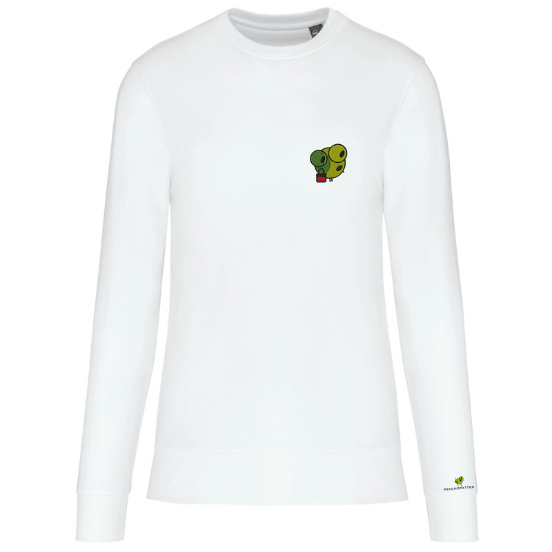 Independent - Eco-responsible sweatshirt, round neck, unisex personalized embroidered