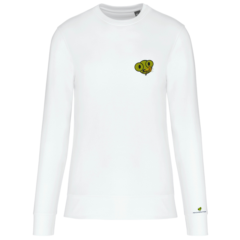 Influential - Eco-responsible sweatshirt, round neck, unisex personalized embroidered