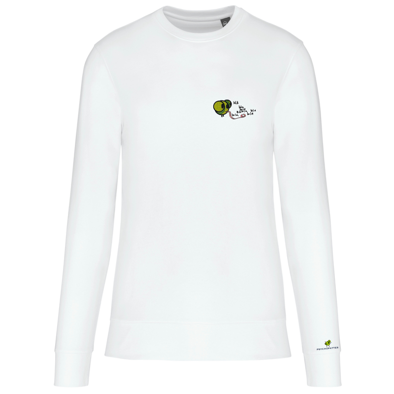 Loquacious - Eco-responsible sweatshirt, round neck, unisex personalized embroidered