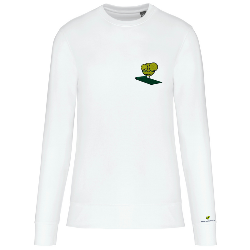 Calm - Eco-responsible sweatshirt, round neck, unisex personalized embroidered
