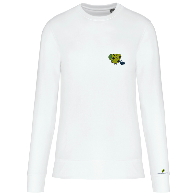 Structured -  Eco-responsible sweatshirt, round neck, unisex personalized embroidered
