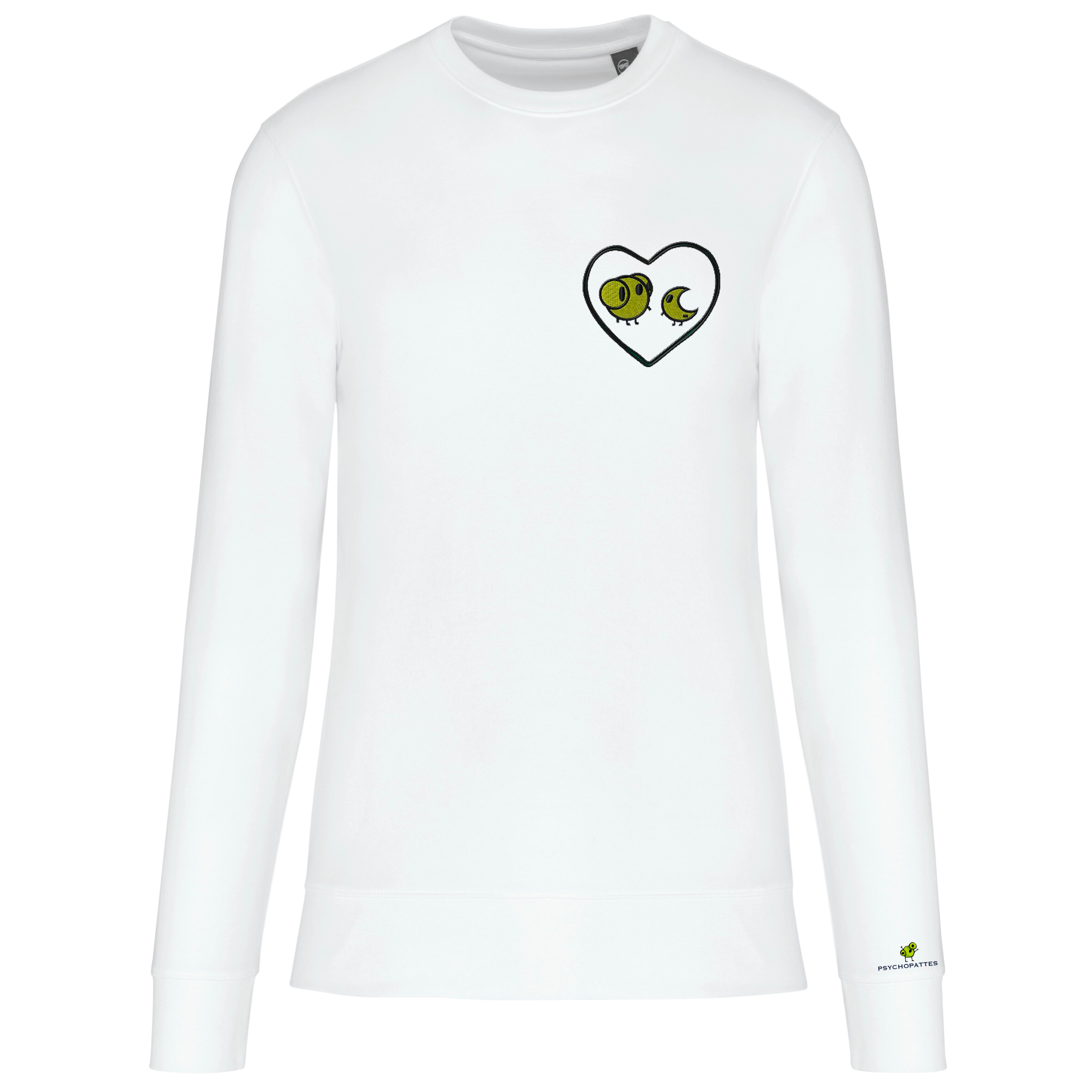 Tolerant - Eco-responsible sweatshirt, round neck, unisex personalized embroidered