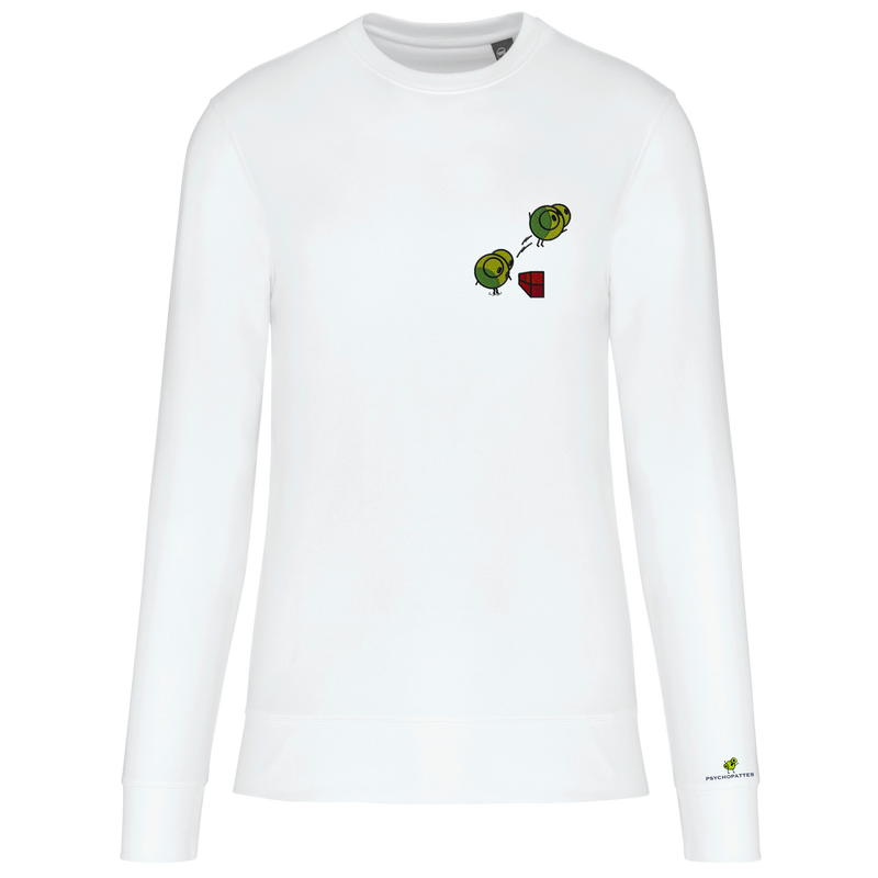 Lively - Eco-responsible sweatshirt, round neck, unisex personalized embroidered