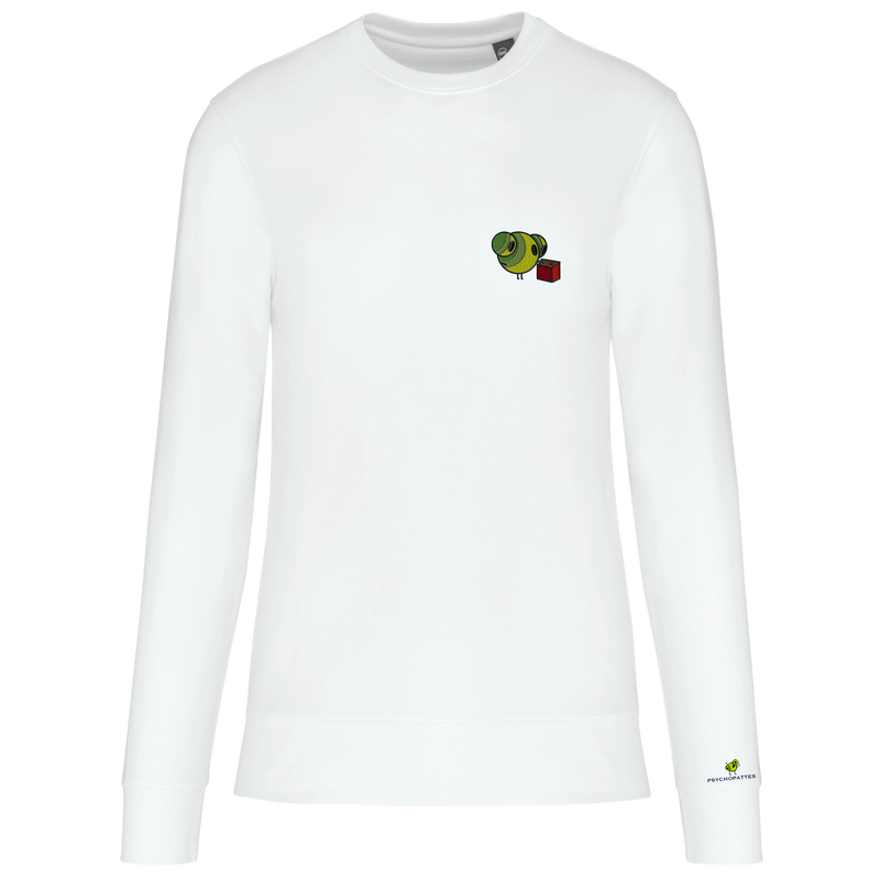 Decided  -  Eco-responsible sweatshirt, round neck, unisex personalized embroidered