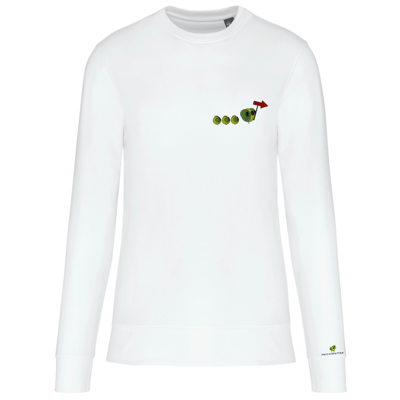 Directive - Eco-responsible sweatshirt, round neck, unisex personalized embroidered